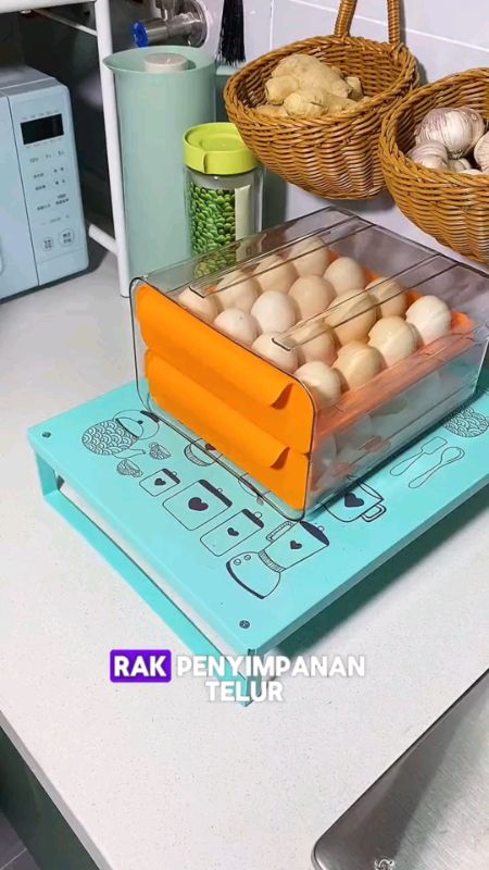 Rak PenyimpananTelur Box Telur Egg Storage #Raktelur #Boxtelur #RacunShopee #TermurahDiShopee #DiskonRacunShopee