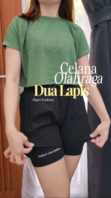 Ternyata cuma 1 celana #celanaolahraga #celanaolahragawanita #celanalari #RacunShopee #outfitolahraga #celanapendekolahraga