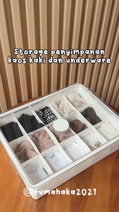 #storageboxmultifungsi #storagebox #storageboxserbaguna #kotakpenyimpanankaoskaki #kotakpenyimpananunderwear #storageunderwear #storageunderwearmurah