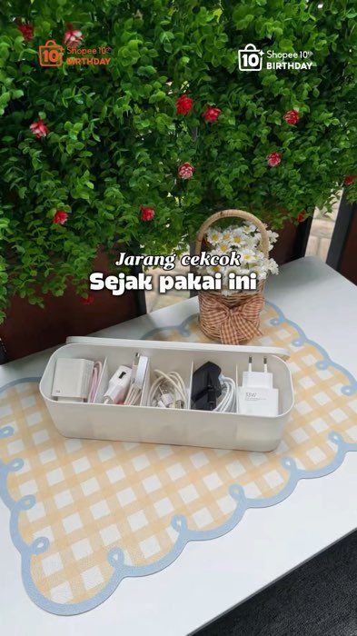 #kotakpenyimpanan #kotakkabel #kotakkabeldata #kotakkabelusb #kotakkabelorganizer #SpillRacunShopee #RacunShopee #GratisOngkirRP0 #ShopeeLook #CODin