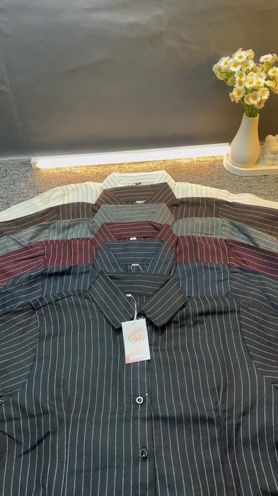 kemeja luna #kemejawanita #lunastripe #wispie