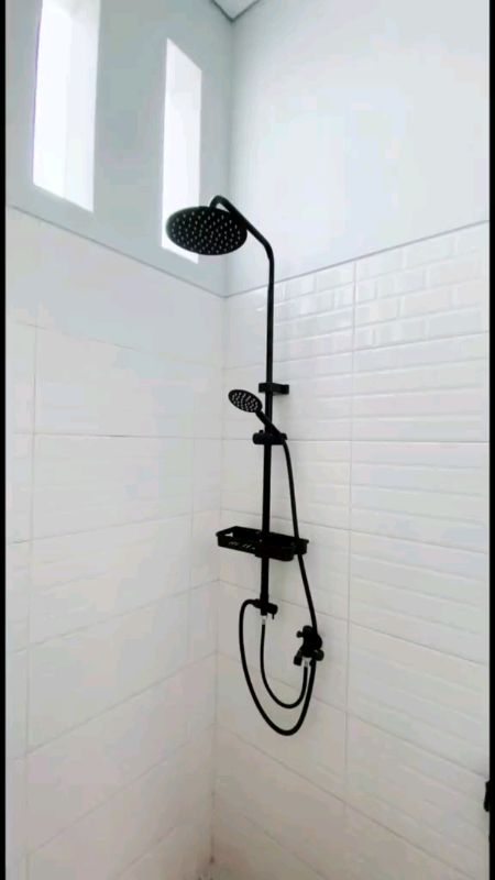 SUS304 Shower Set Kamar Mandi Rain Shower + Keran Cabang - Paket Lengkap Shower Kotak/Bulat Bahan Abs dan Stainless Shower Mandi Set#SpillRacunShopee