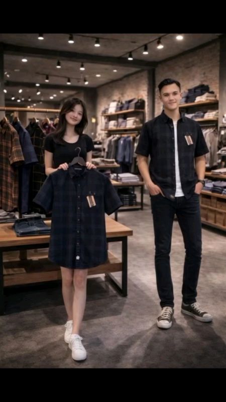 kemeja flanel slimfit lengan pendek#kemeja #slimfit #semiwool #kemeja2026
