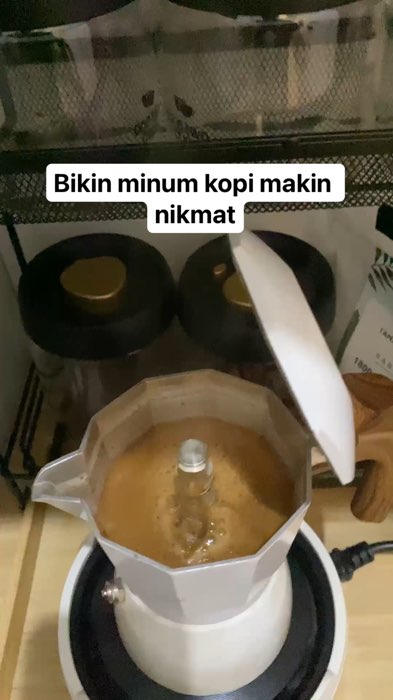 Mokapot + kompor listrik murah meriah #mokapotcoffee #mokapotespresso