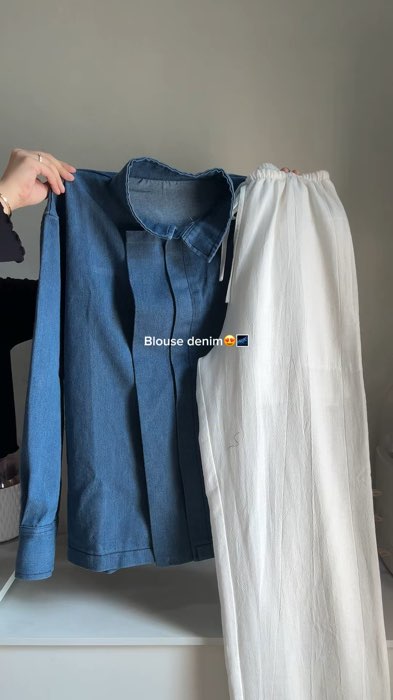 #blousedenim #OOTDFashionShopee