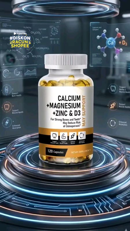 Calcium Magnesium Zinc Vitamin D #calcium #magnesium #zinc #calciummagnesiumzincd3 #suplemenkesehatan #SpillBawaBerkah #shopeevideo #fyp