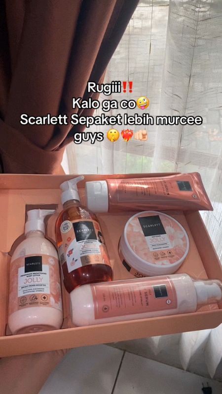 #scarlett #scarlettwhitening #scarlettbodylotion #scarlettbodyserum #paketscarlettbodycare #4in1 #RacunShopee #SpillRacunShopee #GratisOngkirRP0