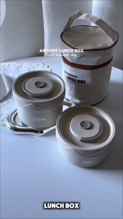￼ Kotak Makan Portable Tahan Panas / Box Tahan Bocor / kotak makan 1 set #kotakmakan #shopeevideo