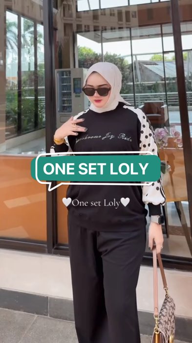 ￼One Set Loly Uni Ara | One Set Uni Ara | Setelan Celana Loly Hitam Uni Ara | One Set Wanita Kekinian#FashiondiShopee #RacunShopeeOOTD #setelan #setel