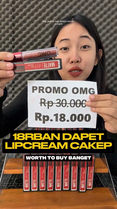 Lipcream andalan cewe-cewe karena super transferproof😍 #lipcream #lipcreammurah #lipmatte #lipcreammurah #GratisOngkirRP0 #ShopeeCOD #ShopeeBeautyHau