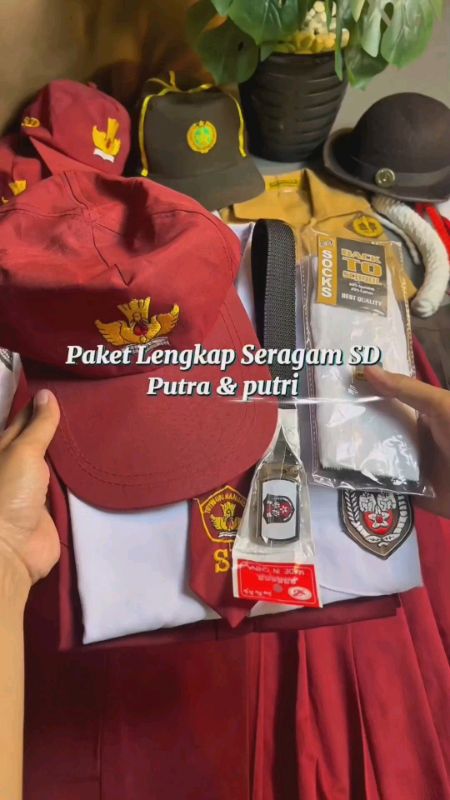 setelan seragam sd lengkap #seragamsekolah #setelanseragamsd #setelanseragammerahputih #seragampramukasd  #setelanseragampramuka #SeragamSD #seragam