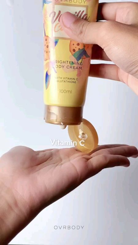 OVRBODY VANILLA COKIES BRIGHTENING BODY CREAM -LATION KRIM MENCERAKAN KULIT DAN MEJAGA KULIT TETAP LEMBUT HALUS #shoopeevidio #shoopeviral