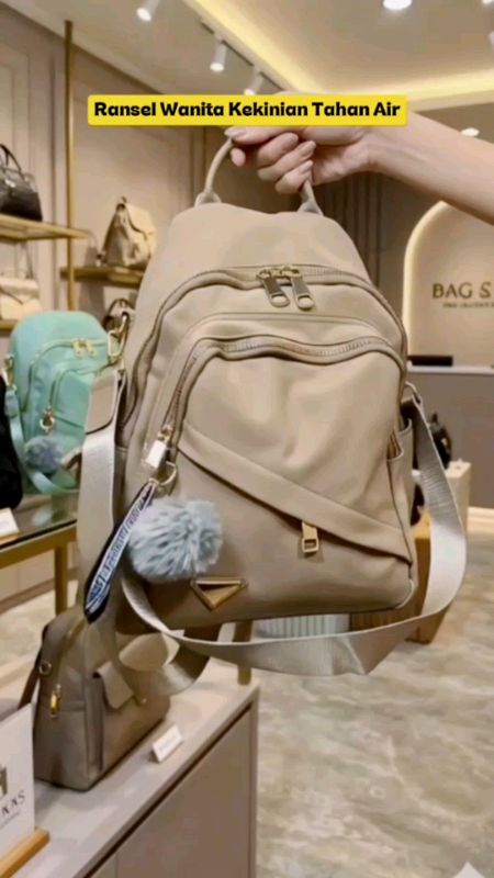 Tas Ransel Wanita Kekinian Tahan Air. #dgeneralstore #tas #taswanita #tasransel #ViralDiShopeeVideo #SpillRacunShopee #RacunShopee #ShopeeLook  #fypシ