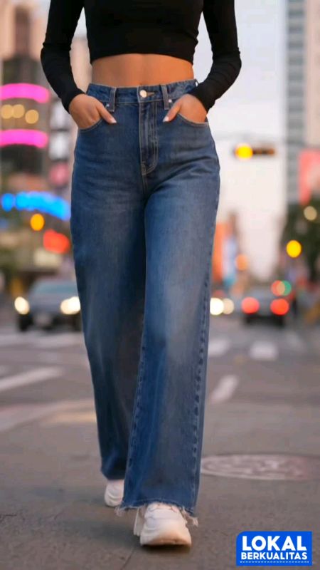 CELANA KULOT HIGHWAIST JEANS WANITA #celanakulot #celanahighwaistjeans #shopeevideo #SpillBawaBerkah #SpillRacunShopee