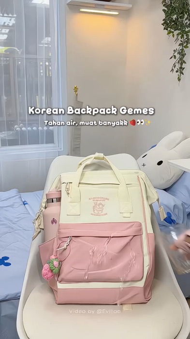 Ransel gemess#ViralDiShopeeVideo #GakNyeselBeliIni #GratisOngkirRP0 #PromoNonStop #RacunShopee #backpack #tasransel #tassekolah #taswanita