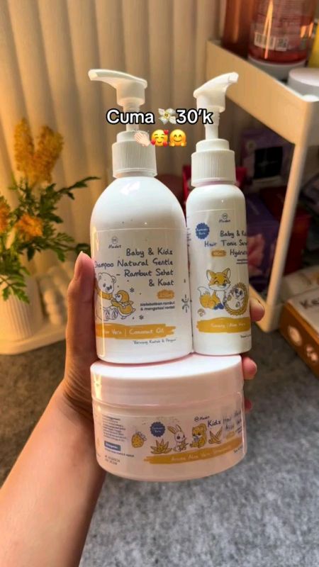 maskit perawatan rambut sikecil anti kusut #haircareanak #maskitbaby #fypシ #fypdongggggggg