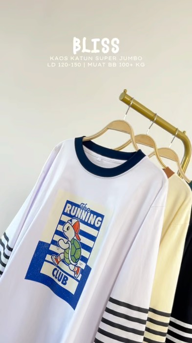 Kaos Katun Bliss Super Jumbo | #RacunShopee #SpillRacunShopee #ShopeeLook #ShopeeFashionHaul #FashiondiShopee