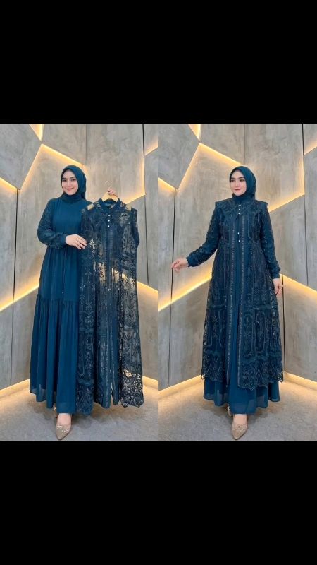gamis brokat pesta terbaru #gamis #gamiskondangan #gamisbrukat #gamispesta #dress