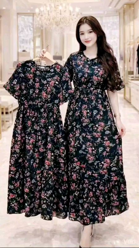 daster jumbo MIDI dress kain adem motif GK bosenin.#dress #midi#mididress#dasterjumbo#dastermurah #midimotifbunga