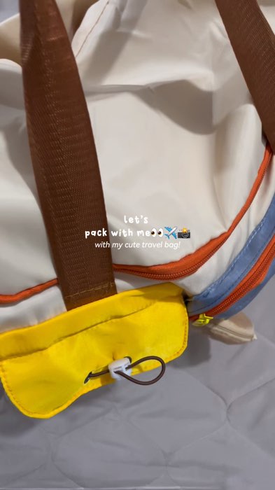 TAS TRAVEL GEMES YANG AESTHETIC JADI BANGGA BAWA NYA KEMANA"🫶🏻✨🧡💛#tastravel #tastravelmurah #RacunShopee #Diskon40RB #Cashback50RB #fypシ