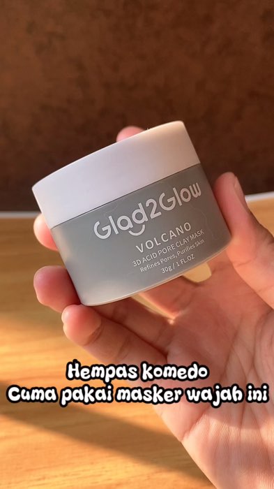 #glad2glow #glad2glowmoisturizer #volcanoclaymask #glad2glowclaymask #maskerwajah #skincare #ViralDiShopeeVideo #keranjangshopee #TermurahDiShopee