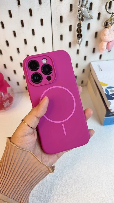 Case silikon magenta cakep bgt #caseiphonesilicone #casemagenta #shoopevideo