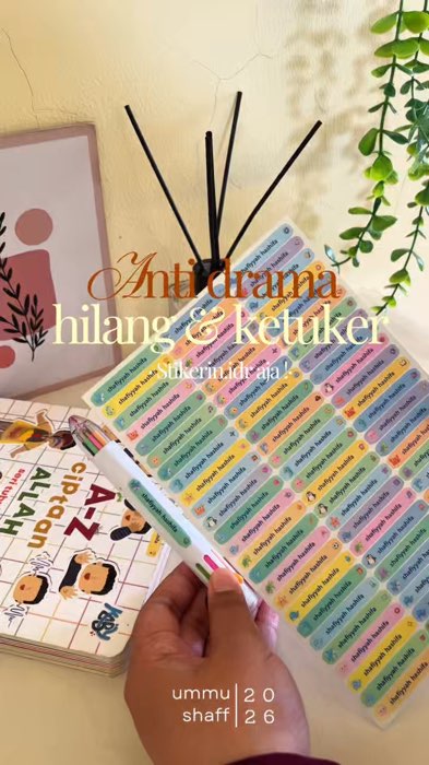 sebelum masuk sekolah beli dlu ini ! murah berkualitas buruan deh !! #sekolah #stikernamacustom #tahunajaranbaru #gotoschool #anak #ViralDiShopeeVideo