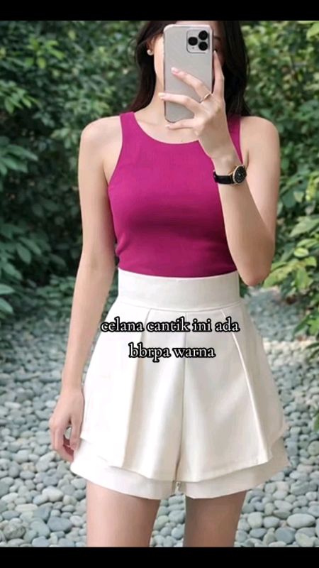 Celana hotpants double layer #rekomendasi #RacunShopee #rekomendasishopee