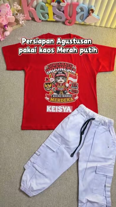Kaos kemerdekaan anak #kaoskemerdekaan #kaoskemerdekaananak #kaosagustusanmurah #kaosanak #spillracunshoppe #fyp