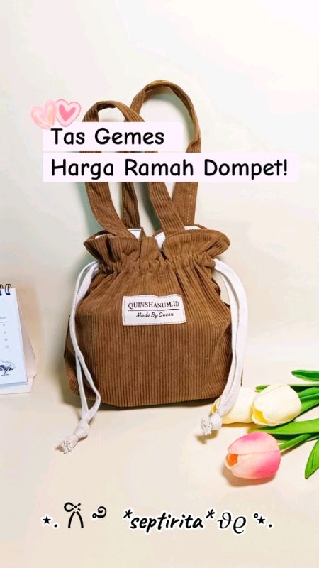 Dibawa kemana pun ok #taswanita #tasmini #tascorduroy #tasserutmurah #SpillBawaBerkah #ViralDiShopeeVideo #GratisOngkirRP0 #shopeevideo #ShopeeCOD