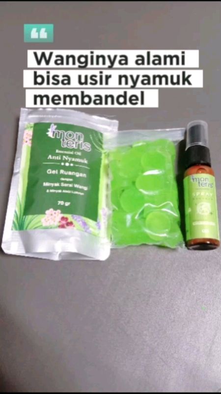 Gel ruangan anti nyamuk dari Monteris#gelantinyamuk#monterisgelruangan#monteriswangisereh#racunshopee#diskonracunshopee#spillbawaberkah#Diskon40RB