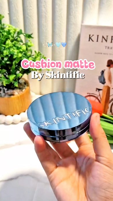 Cushion skintific biru #cushionskintific #cushionmatte #SpillBawaBerkah #GakNyeselBeliIni #BadaiTapiBudget #RacunShopee #ViralDiShopeeVideo