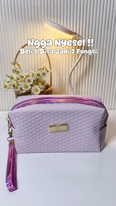 Pouch 2in1 #pouchmakeup #pouchmini #pouchmurah #pouchserbaguna #pouchkosmetik #kotakpensil #tempatpensil