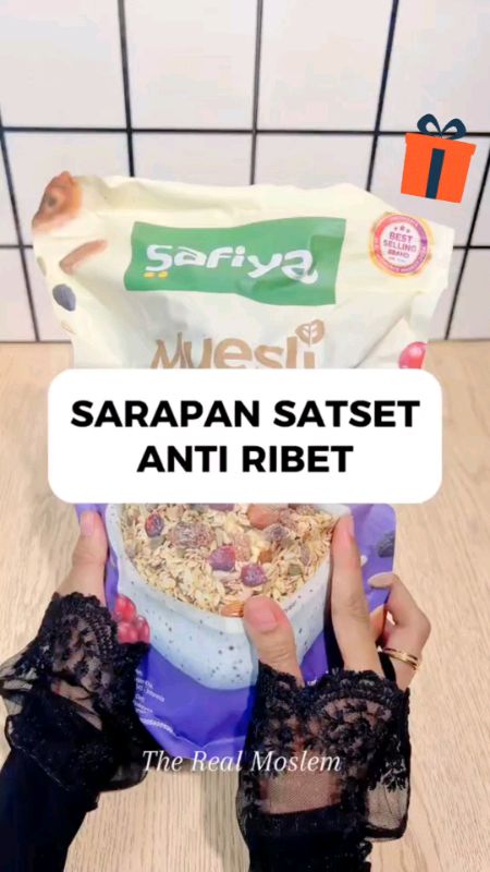#kurmaalif #mueslisafiya #muesliberryyoghurt #muesliapel #sarapansehat