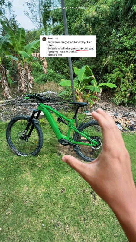 Mending lokal kan ? #sepeda #emtb #mtb #ViralDiShopeeVideo #RacunShopee #PromoNonStop #ShopeeCOD #GratisOngkirRP0