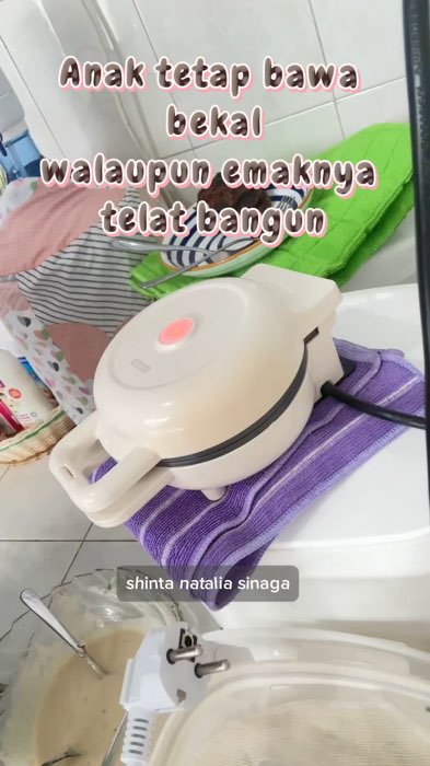 AZKO Memoo Waffle Maker Mini #wafflemaker #wafflemakermurah #wafflemakermini #wafflemakerviral #RacunShopee