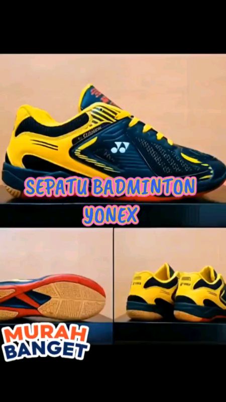 Sepatu Olahraga Bulutangkis Badminton Anti Licin Ukuran 39 SD 43 Sudah Jahit Atau Sol sudah berdecit