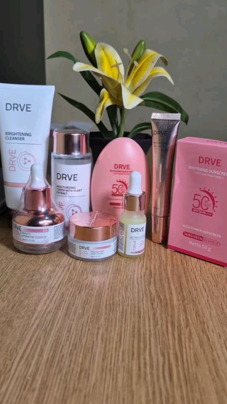 SET GLOWING DRVE 7 IN 1 #drveskincare #drvenightcream #drveglowingsetbundleretinolessencemoisturizingnightcream #setGlowing #7in1glowupboostersunscree
