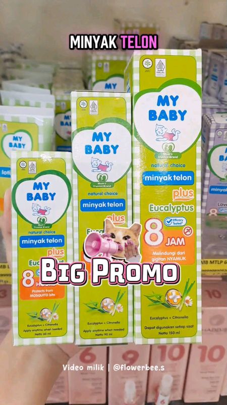 BIG PROMO!! CO sekarang jangan sampe nyesel😍🙌🏻 #mybabyminyaktelon150ml #mybabyminyaktelon #minyaktelon #promominyaktelon #skincarebayi