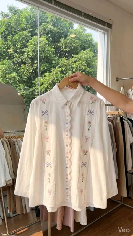 KEVILA BLOUSE BORDIR RAYON TWILL#RacunShopee #SpillRacunShopee #SpillBawaBerkah KEVILABLOUSEBORDIRRAYONTWILL