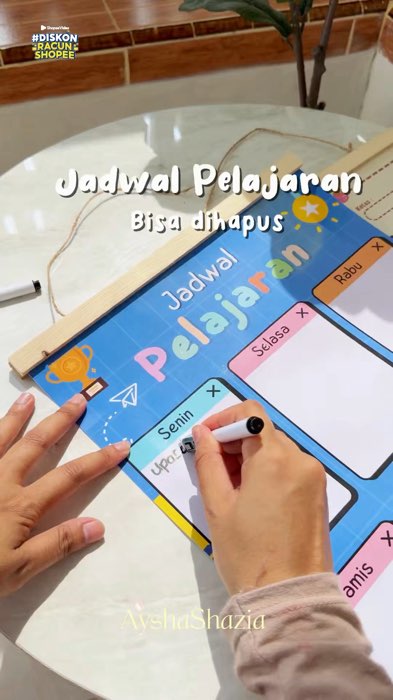 #posterjadwalpelajaran #backtoschool #RacunShopee #DiskonRacunShopee #BadaiTapiBudget #ViralDiShopeeVideo #fyp #tahunajaranbaru #jadwalpelajaran