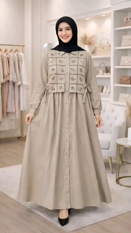 gamis remaja ootd Korea style nyaman dipakai 🥰🤏 sayang sehari hari #fypdongggggggg #Rachunshoppe #fypシviral #BuruanCekBeliDiKeranjangmu👆