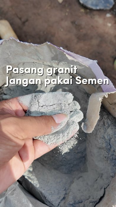 Pasang granit jangan pakai semen biasa ya #tutorial #bangunan #semen #ecomortar #ShopeeCOD #shopeevideo #ShopeeLook #shopeevideofeed #reviewproduk