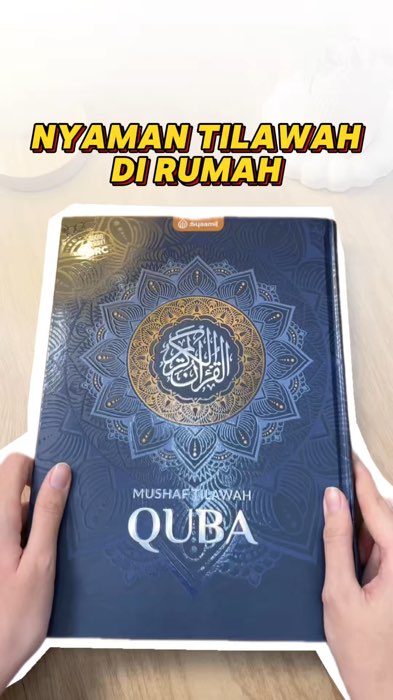 Mushaf Quba A4 hadir dengan ukuran besar, tajwid warna, dan tanda waqaf ibtida untuk bantu tilawah lebih nyaman #ViralDiShopeeVideo #RacunShopee #shop