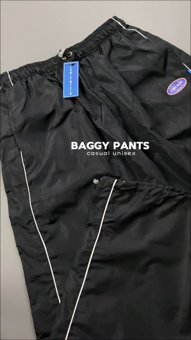 #trackpantsparasut #baggypants #PromoNonStop #promoshopee #OOTDFashionShopee