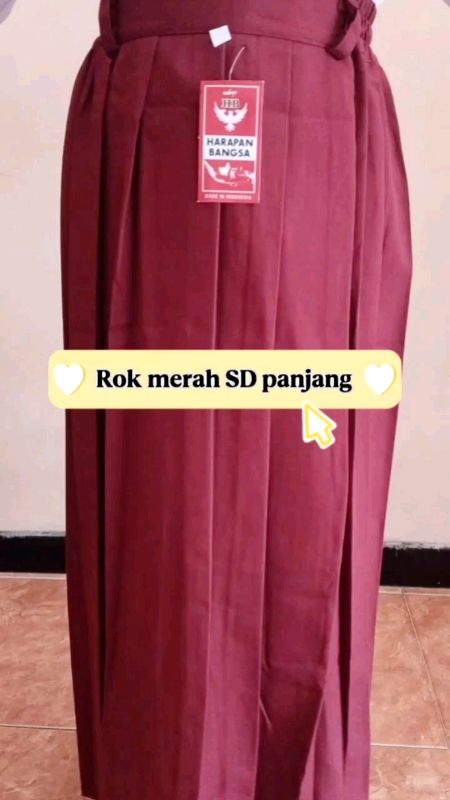 rok SD panjang #roksd #roksdpanjang #roksdmerah #roksdrempel #roksdmurah #ShopeeFashionHaul #ShopeeCOD #RacunShopee #SpillRacunShopee #SpillBawaBerkah