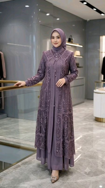 Rekomendasi gamis kondangan brukat terbaru #gamisbrukat #gamismurah #ootdhijabstyle