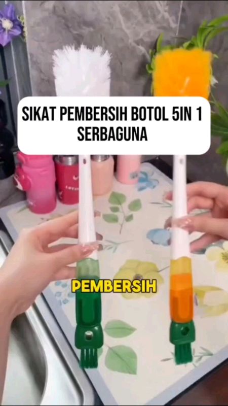 Sikat Pembersih Botol 5in 1 #RacunShopee #RacunShopeeCheck #SpillRacunShopee #SpillBawaBerkah #sikatbotol #sikatbotolmurah #sikatbotol5in1 #sikatbotol