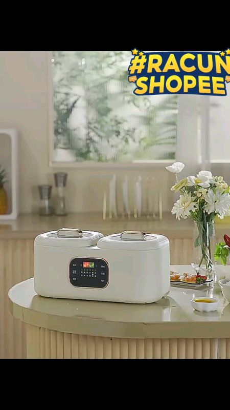 PHLINICE panci listrik double pot Serbaguna 3.6L,  6in1 / pqnci rice Cooker low carbo / panci elektrik serbaguna #tungguapalagiyukburuancekoutsekarang