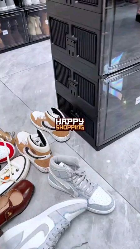 Rak Sepatu Susun Pintu Transparan #raksepatususun #shopeevideo #fypシ